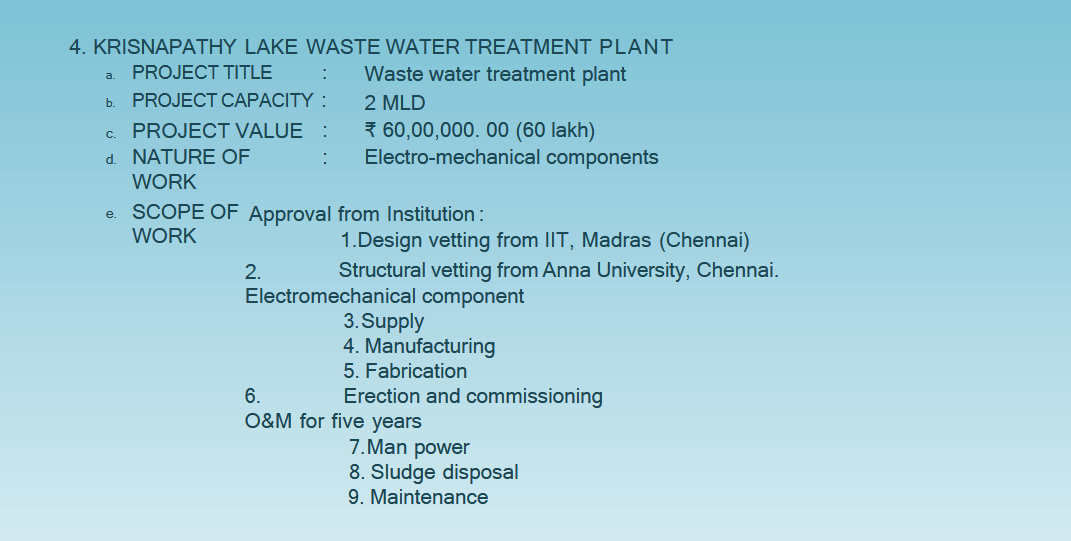 Sewage Treatment Plants Project 4 Done By MukilWaterManagement